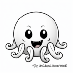 Simple Octopus Hatchling Coloring Pages for Kids 2