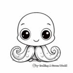 Simple Octopus Hatchling Coloring Pages for Kids 3