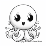 Simple Octopus Hatchling Coloring Pages for Kids 4