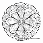 Simple Sea-shell Summer Mandala Coloring Pages for Children 2