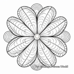 Simple Sea-shell Summer Mandala Coloring Pages for Children 3