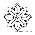 Simple Star Mandala Coloring Pages for Children 1