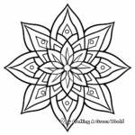 Simple Star Mandala Coloring Pages for Children 2