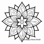 Simple Star Mandala Coloring Pages for Children 3