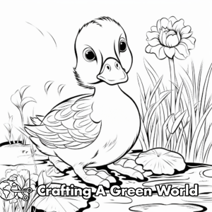 Yellow Duck Coloring Pages - Free & Printable!