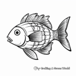 Striped Zebra Fish Coloring Pages for Artists 3