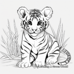 Sumatran Tiger Cub Coloring Sheets 3