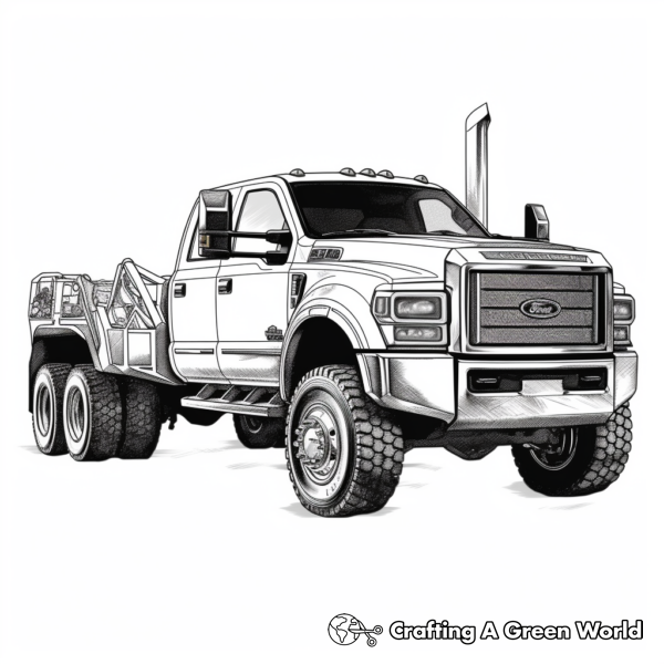 Diesel Truck Coloring Pages - Free & Printable!