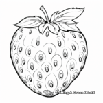 Sweet Juicy Strawberry Coloring Sheets 1