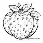 Sweet Juicy Strawberry Coloring Sheets 2