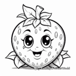 Sweet Juicy Strawberry Coloring Sheets 3