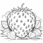 Sweet Juicy Strawberry Coloring Sheets 4