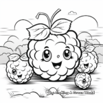 Tasty Raspberry Coloring Sheets 1