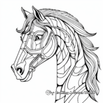 Therapeutic Horse Head Coloring Pages 1