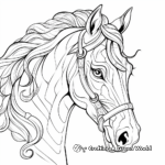 Therapeutic Horse Head Coloring Pages 2