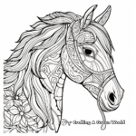 Therapeutic Horse Head Coloring Pages 3