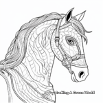 Therapeutic Horse Head Coloring Pages 4