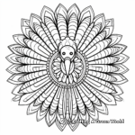 Traditional Thanksgiving Turkey Mandala Coloring Pages 3