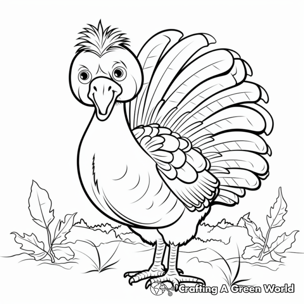 T Is For Turkey Coloring Pages - Free & Printable!