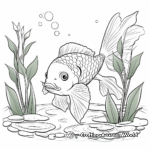 Tropical Koi Fish Coloring Pages 2