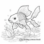 Tropical Koi Fish Coloring Pages 4