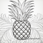 Tropical Pineapple Coloring Pages 3