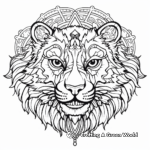 Twin Tiger Mandala Coloring Pages 4