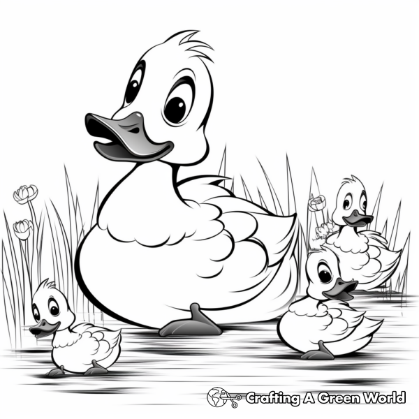 Yellow Duck Coloring Pages - Free & Printable!