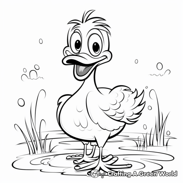 Yellow Duck Coloring Pages - Free & Printable!