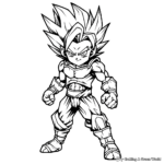 Ultra Instinct Goku Coloring Pages 2