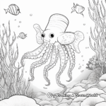Underwater Octopus Coloring Pages 3