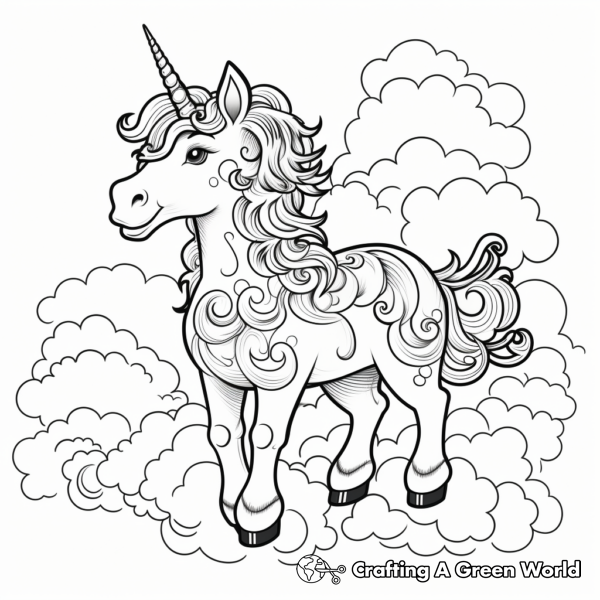 Hard Unicorn Coloring Pages - Free &amp; Printable!