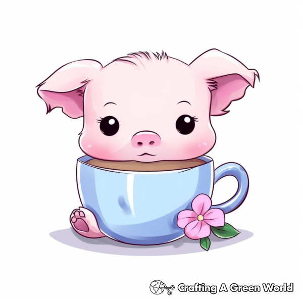 Cute Piggy Coloring Pages - Free &amp; Printable!