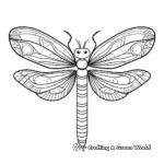 Vibrant Emperor Dragonfly Coloring Pages 1