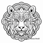 Vibrant Mandala Coloring Pages with Tiger Theme 4