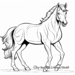 Vibrant Mustang Horse Coloring Pages 2