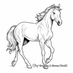 Vibrant Mustang Horse Coloring Pages 3