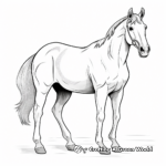 Vibrant Mustang Horse Coloring Pages 4