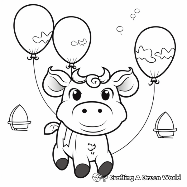 Kawaii Cow Coloring Pages - Free & Printable!