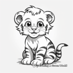 White Tiger Cub Coloring Pages 4