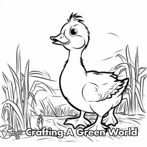 Yellow Duck Coloring Pages - Free & Printable!