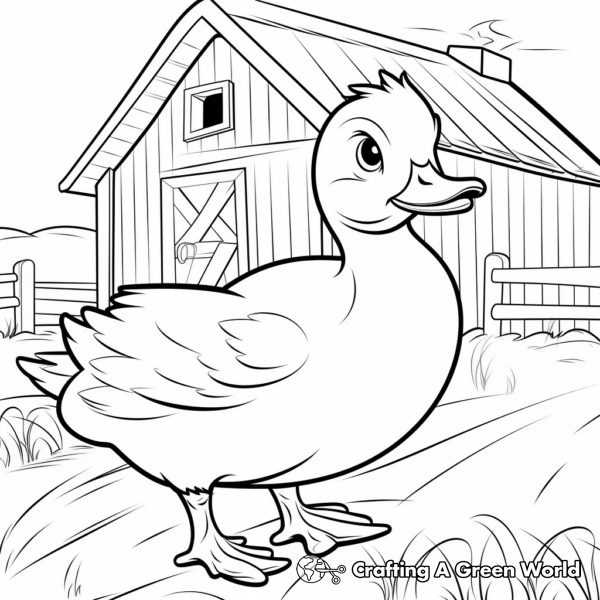 Yellow Duck Coloring Pages - Free & Printable!