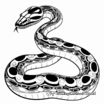 Abstract Anaconda Coloring Pages for Artists 1