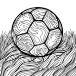 Abstract Artistic Football Coloring Pages 1