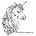 Abstract Artistic Unicorn Coloring Pages 1