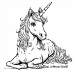 Abstract Artistic Unicorn Coloring Pages 2