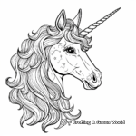 Abstract Artistic Unicorn Coloring Pages 4