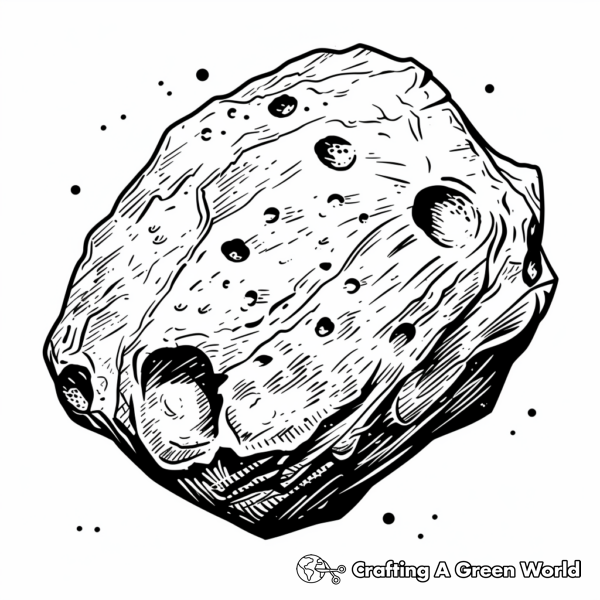 Asteroid Coloring Pages - Free &amp; Printable!