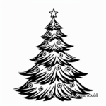 Abstract Christmas Tree Coloring Pages for Artists 4