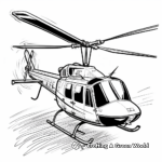 Abstract Helicopter Coloring Pages for Artists 1